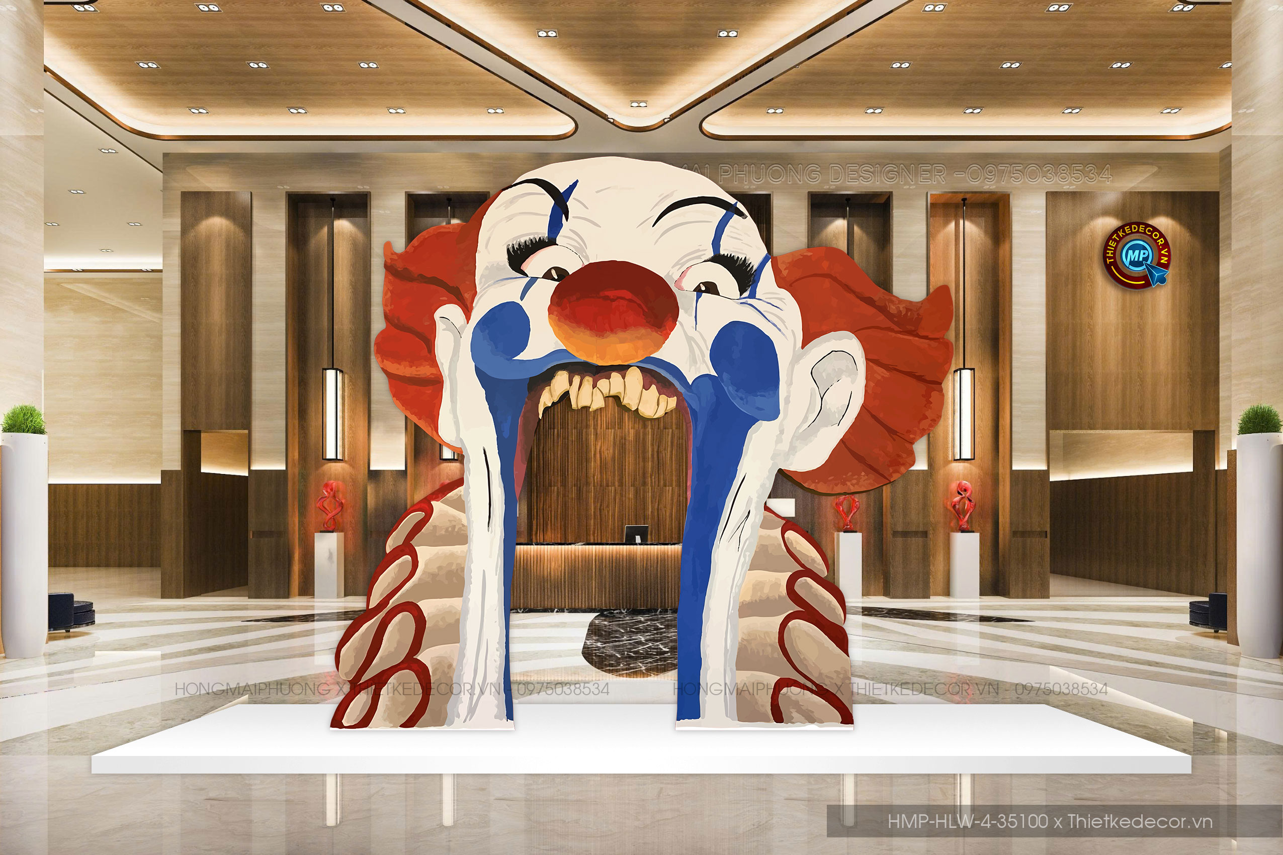 Cổng Pennywise- Cổng trang trí Halloween kinh dị. TRang trí cổng khu vui chơi vui nhộn